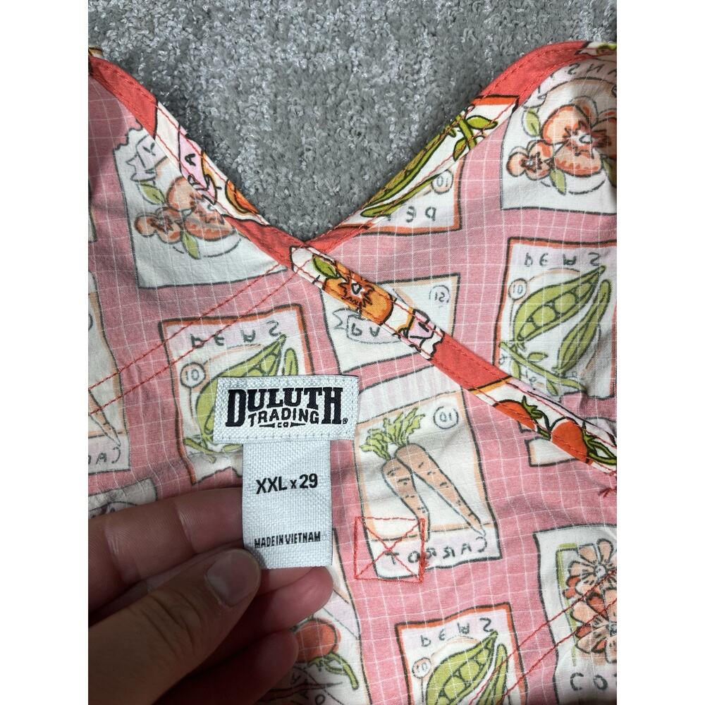 Duluth Trading Heirloom Gardening Seed Packet Overalls Women Size XXL x 29 - Picture 3 of 7